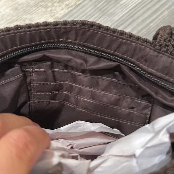 The Sak Brown Crocheted Woven Mini Handbag - Picture 9 of 13